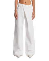 Frame x Alexandra Leclerc White Crossover Loose Jeans | PDP | Antonia