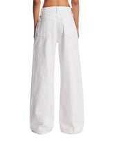 Frame x Alexandra Leclerc White Crossover Loose Jeans | PDP | Antonia