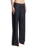 Frame x Alexandra Leclerc The Leo Jeans Blu Casino | PDP | Antonia