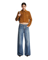 Frame x Alexandra Leclerc The Suede Small Jacket Beige - FRAME | PLP | Antonia