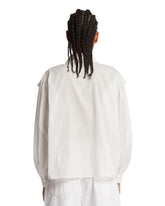 Frame x Alexandra Leclerc White Poplin Equestrian Shirt | PDP | Antonia
