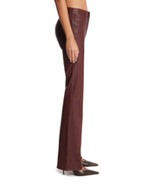 Burgundy The Leather Reboot Trousers | PDP | Antonia