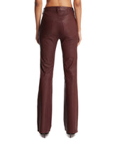 Burgundy The Leather Reboot Trousers | PDP | Antonia