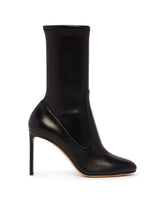 Black R1B1058 Leather Ankle Boots | PDP | Antonia