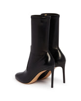 Black R1B1058 Leather Ankle Boots | PDP | Antonia