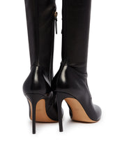 Black R1B1059 Leather Thigh-High Boots | PDP | Antonia