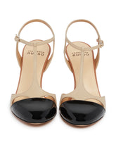 Pumps Con Punta A Contrasto Beige | PDP | Antonia