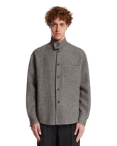 Overshirt In Cashmere Grigia | PDP | Antonia