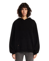 Black Cashmere Hooded Sweater | PDP | Antonia