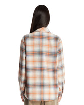 Orange Ironwood Tartan Cashmere Shirt | PDP | Antonia