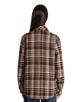 Brown Wilderness Tartan Cashmere Shirt | PDP | Antonia