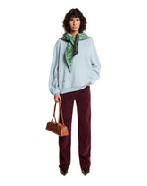 Light Blue Cashmere Hooded Sweater | PDP | Antonia