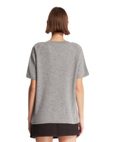 Gray Cashmere T-Shirt | PDP | Antonia