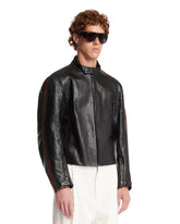 Black Leather Biker Jacket | PDP | Antonia