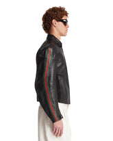 Black Leather Biker Jacket | PDP | Antonia