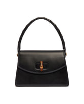 Black Medium Bamboo Vendetta Bag | PDP | Antonia