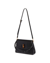 Black Medium Bamboo Vendetta Bag | PDP | Antonia
