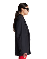Black Double-Breasted Wool Jacket | PDP | Antonia