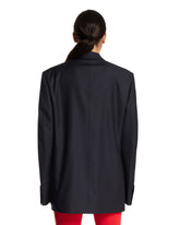 Black Double-Breasted Wool Jacket | PDP | Antonia