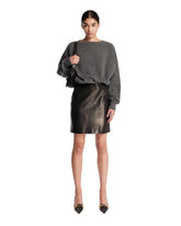Black Leather Mini Skirt | PDP | Antonia