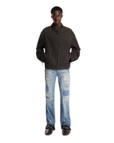 Brown Horsebit Denim Jacket | PDP | Antonia