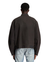 Brown Horsebit Denim Jacket | PDP | Antonia