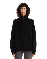Maglione a Mezza Zip Nero | PDP | Antonia