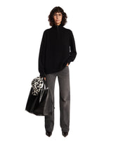 Maglione a Mezza Zip Nero | PDP | Antonia