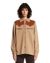 Beige Western Button-Down Shirt | PDP | Antonia