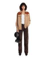 Beige Western Button-Down Shirt | PDP | Antonia