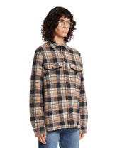 Beige Plaid Workwear Shirt | PDP | Antonia