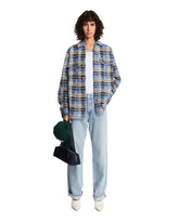 Light Blue Plaid Workwear Shirt | PDP | Antonia