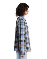 Light Blue Plaid Workwear Shirt | PDP | Antonia