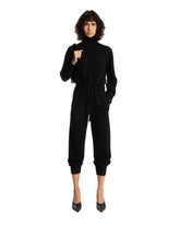Blue Flight Suit Cashmere Jumpsuit | PDP | Antonia