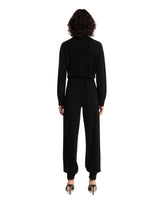 Blue Flight Suit Cashmere Jumpsuit | PDP | Antonia