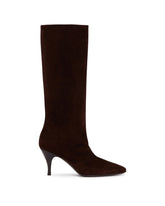 Brown Suede Silhouette Boots | PDP | Antonia