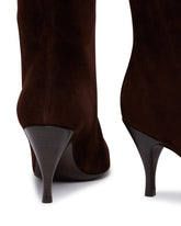 Brown Suede Silhouette Boots | PDP | Antonia