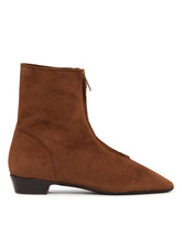Brown Easy Does It Suede Ankle Boots | PDP | Antonia