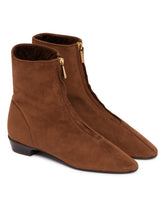 Brown Easy Does It Suede Ankle Boots | PDP | Antonia