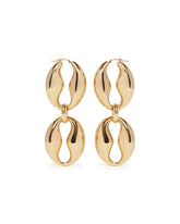 Gold Coffee Bean Chain Earrings | PDP | Antonia