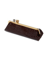 Brown Leather Salon Clutch | PDP | Antonia