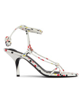 White Tourni Lace-Up Sandals | PDP | Antonia