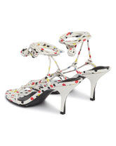 White Tourni Lace-Up Sandals | PDP | Antonia