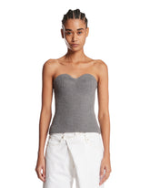 Gray Wool Top | PDP | Antonia