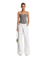 Gray Wool Top | PDP | Antonia
