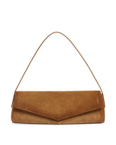 Brown Kante Suede Shoulder Bag | PDP | Antonia