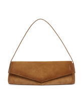 Brown Kante Suede Shoulder Bag | PDP | Antonia