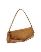 Brown Kante Suede Shoulder Bag | PDP | Antonia