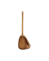 Brown Kante Suede Shoulder Bag | PDP | Antonia