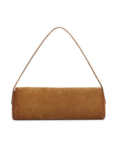 Brown Kante Suede Shoulder Bag | PDP | Antonia
